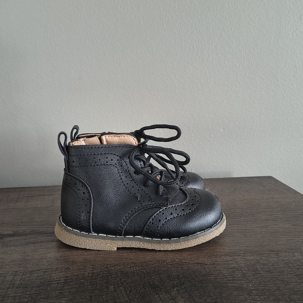 Kids.Black Dress Boots